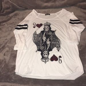 Queen skull 1/2 sleeve